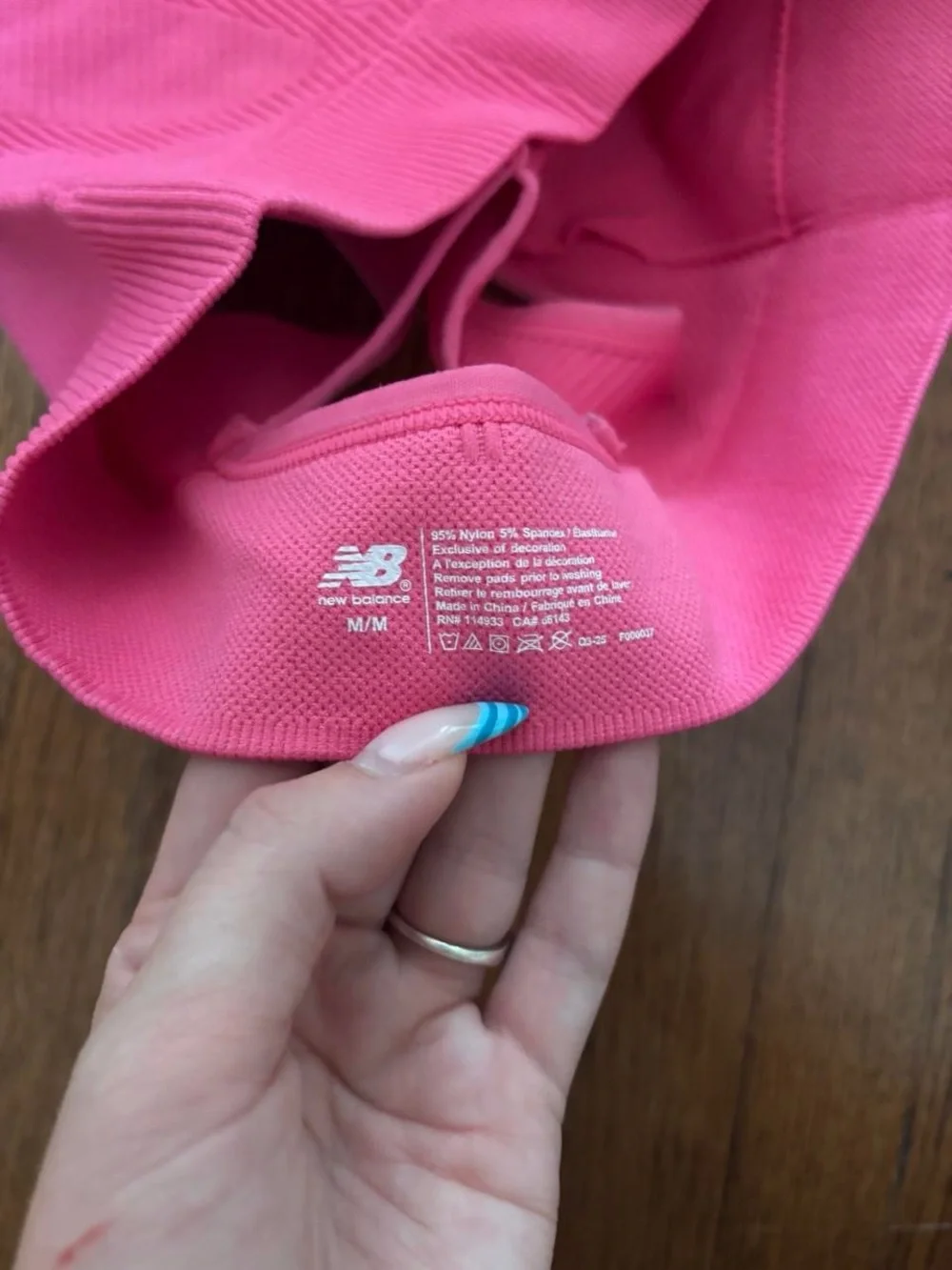 New Balance Pink Sports Bra - Women's